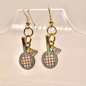 Badminton Racket Earrings - Tennis Earrings - Sports Earrings - Club Earrings